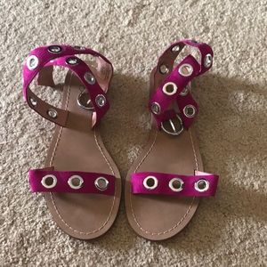 Halogen wrap ankle sandal